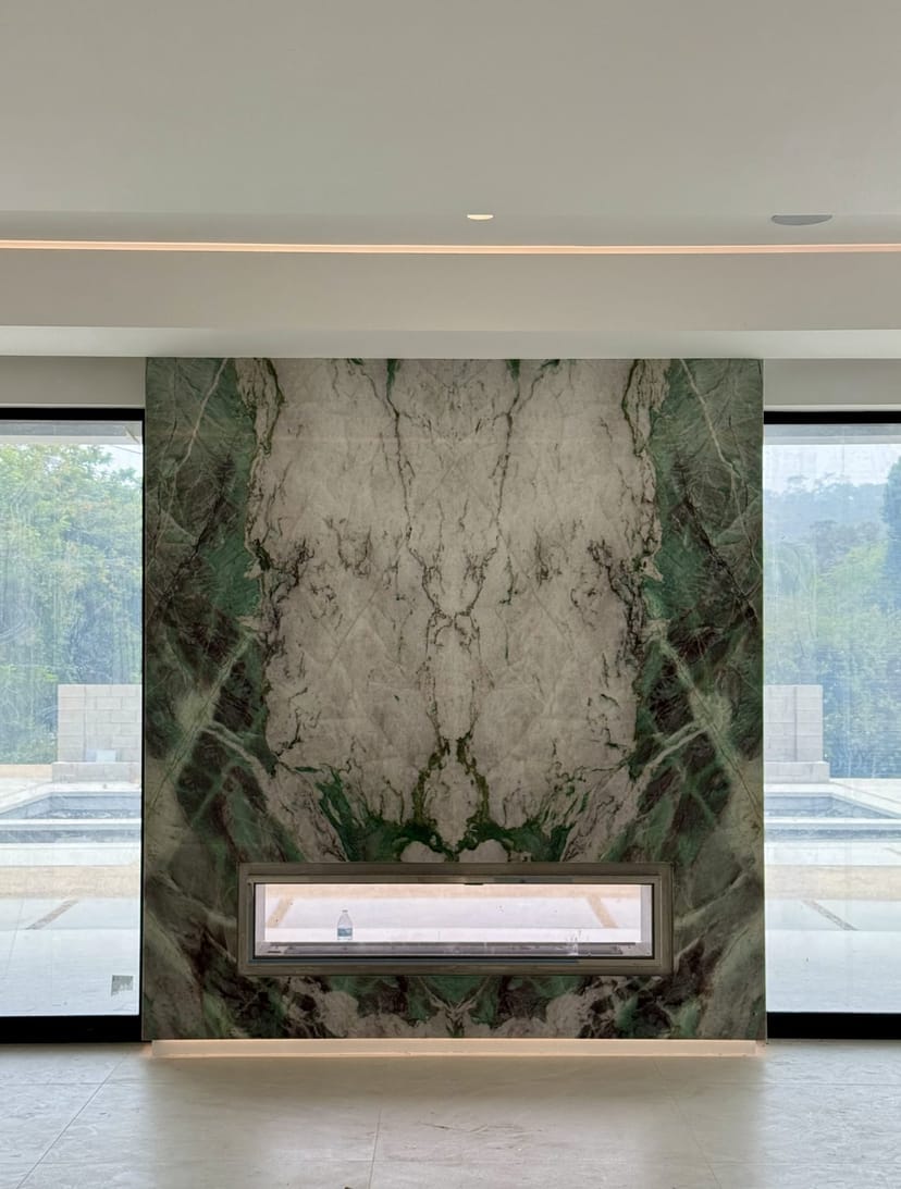 See-Through Fireplace, Featured Stone Work