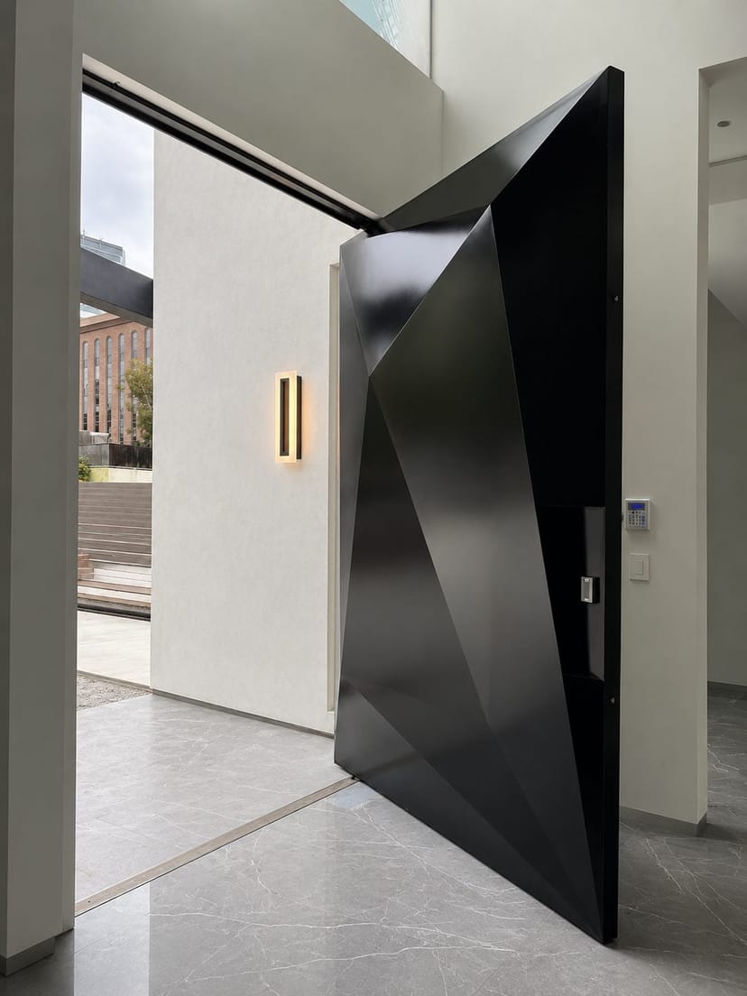 Pivot Entry Door, Walls of Glass & Indoor-Outdoor Living