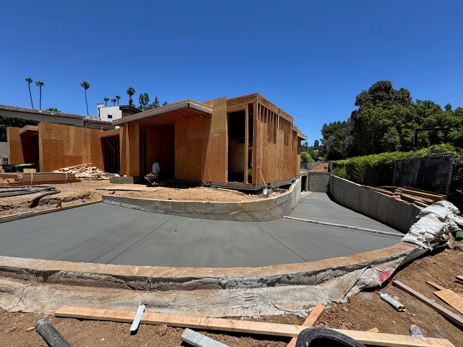 Beverly Hills Alpine Dr custom home, on-site photograph 14