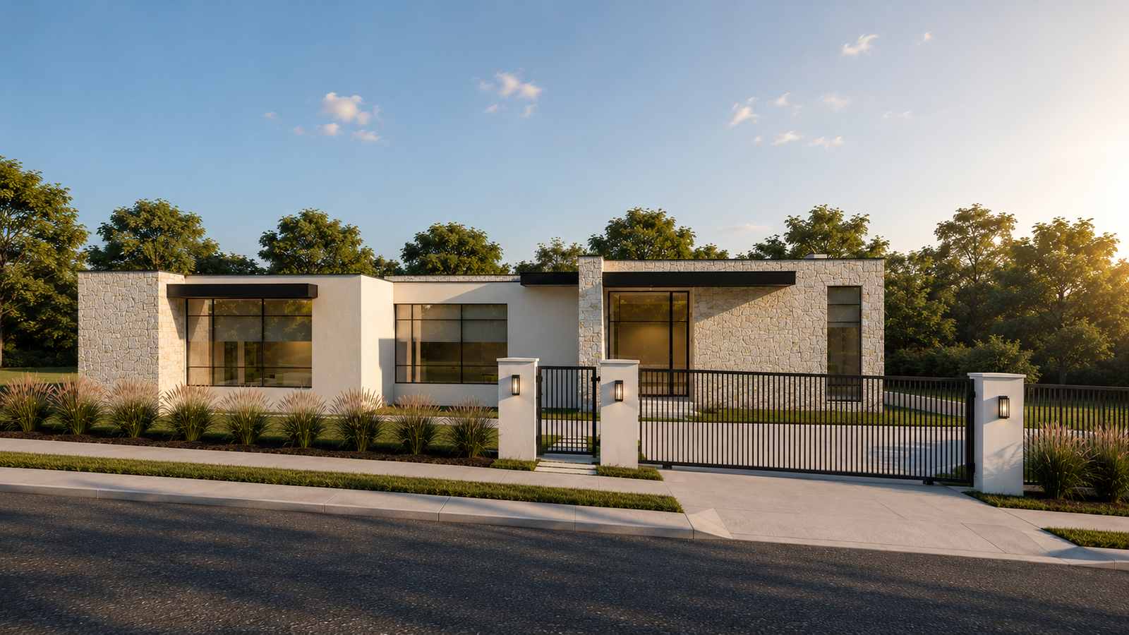 Beverly Hills Alpine Dr custom home, on-site photograph 31