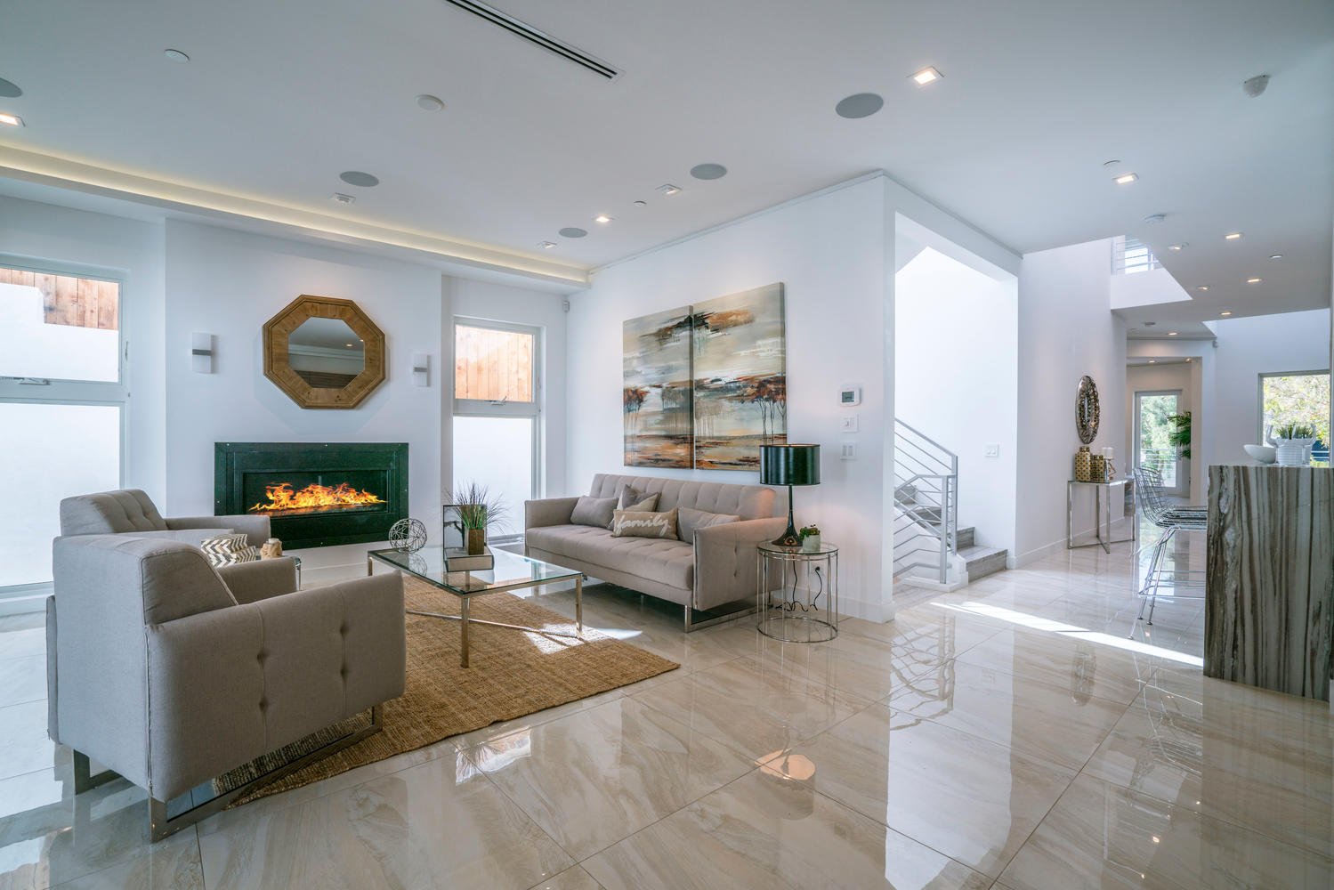 Beverly Hills Fairburn Ave custom home, on-site photograph 6