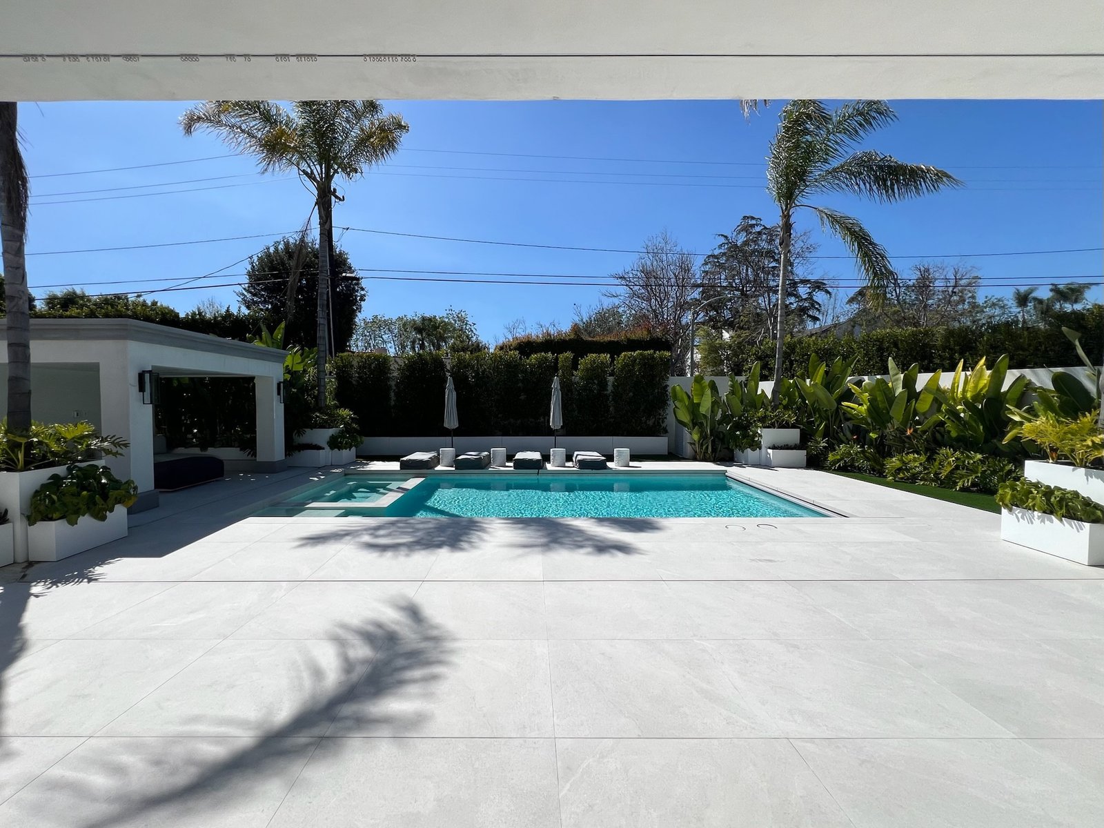 Beverly Hills Foothill Dr custom home, on-site photograph 12