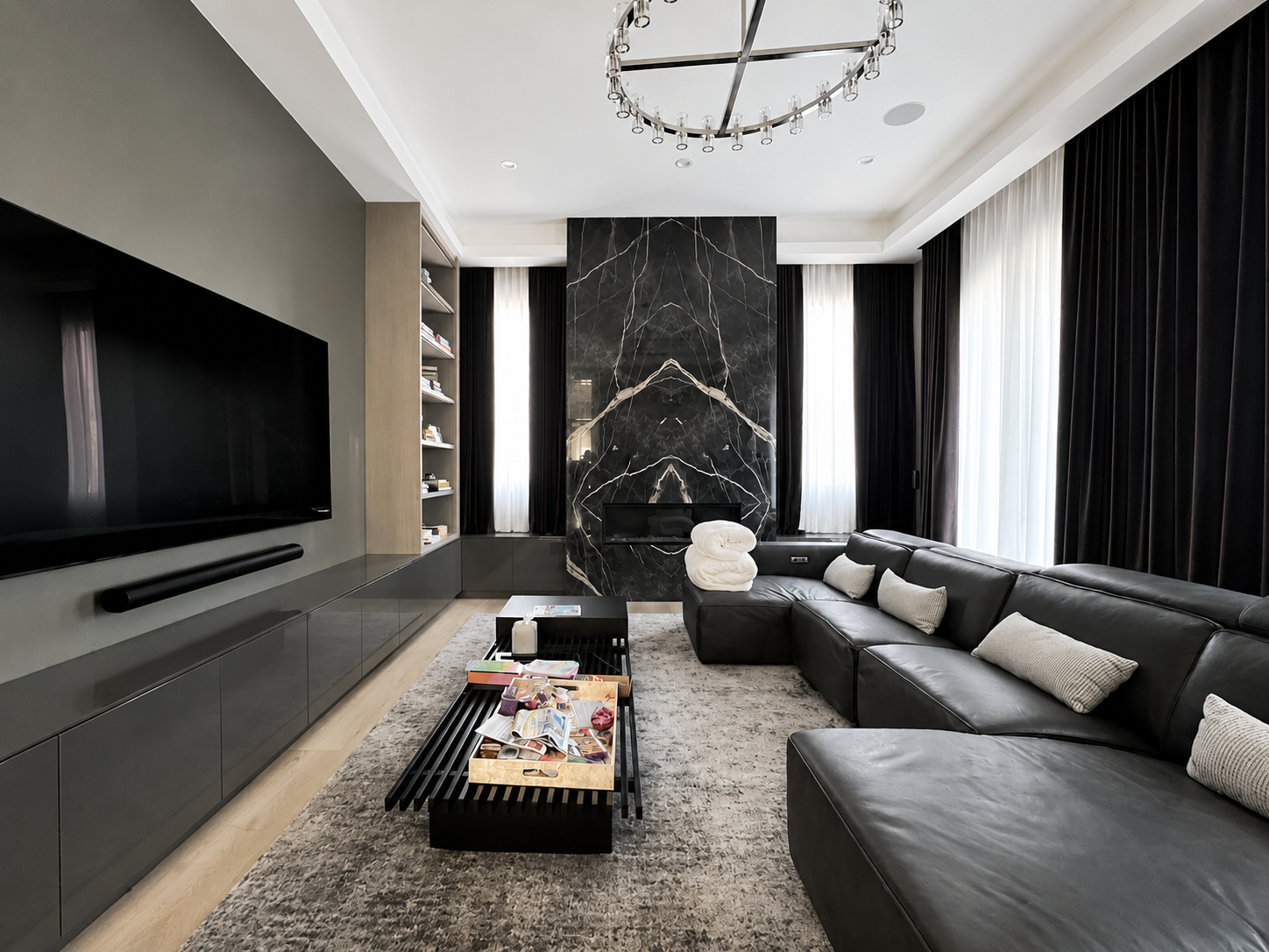 Beverly Hills Foothill Dr custom home, on-site photograph 37