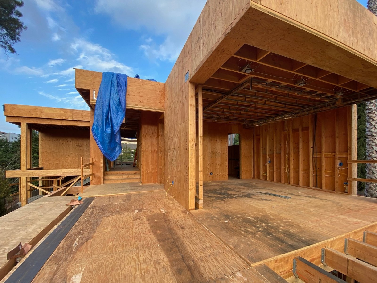 Brentwood McClellan Dr custom home, on-site photograph 2