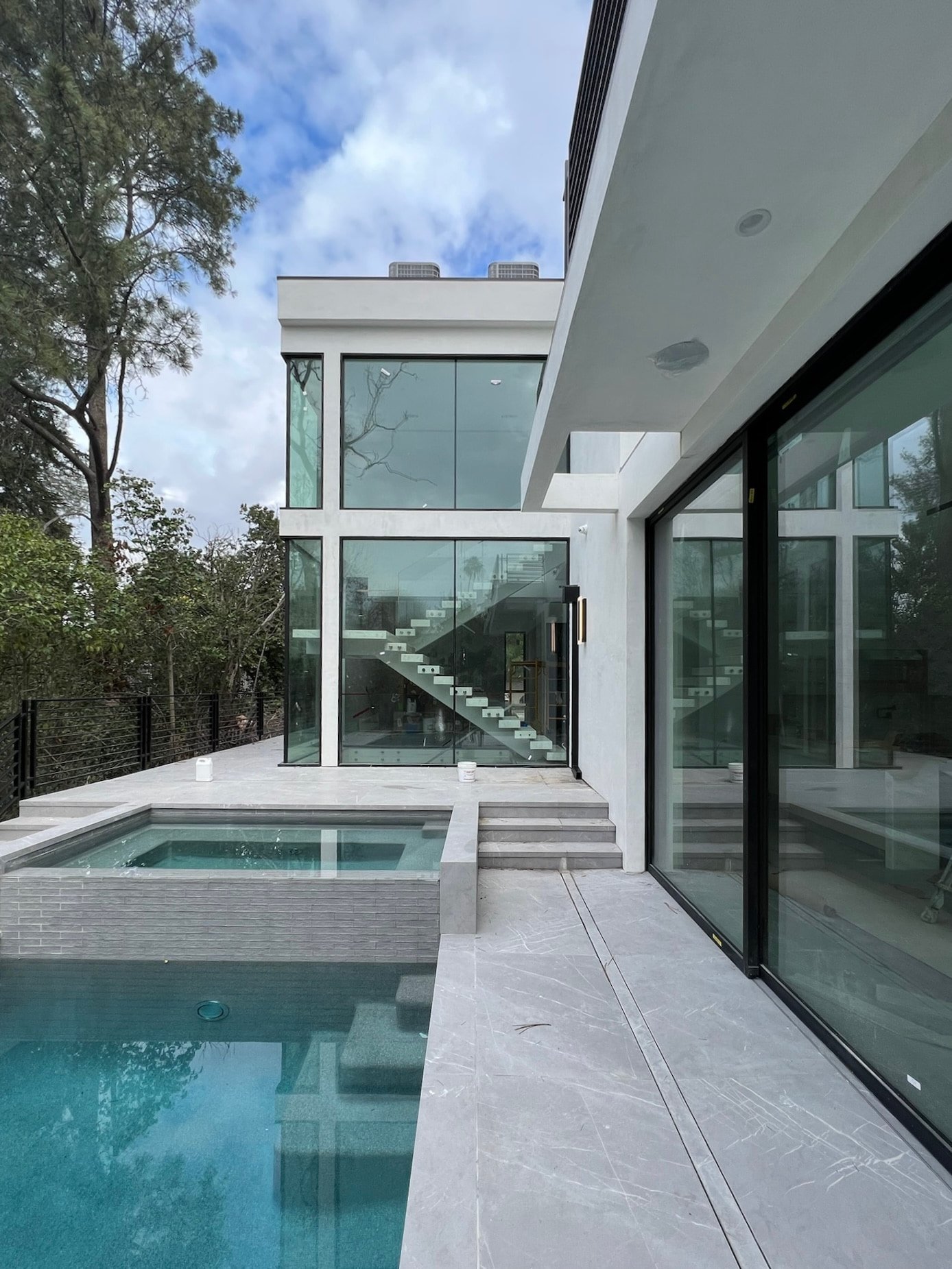 Brentwood McClellan Dr custom home, on-site photograph 5