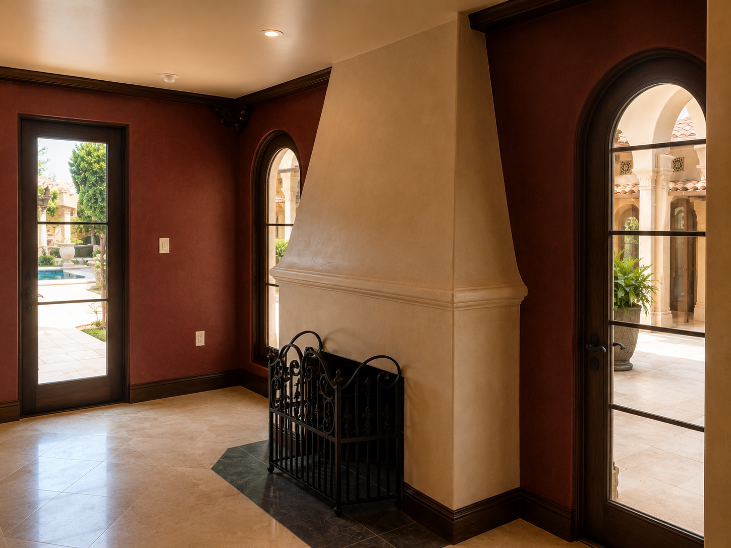 Beverly Hills Roxbury Dr custom home, on-site photograph 16