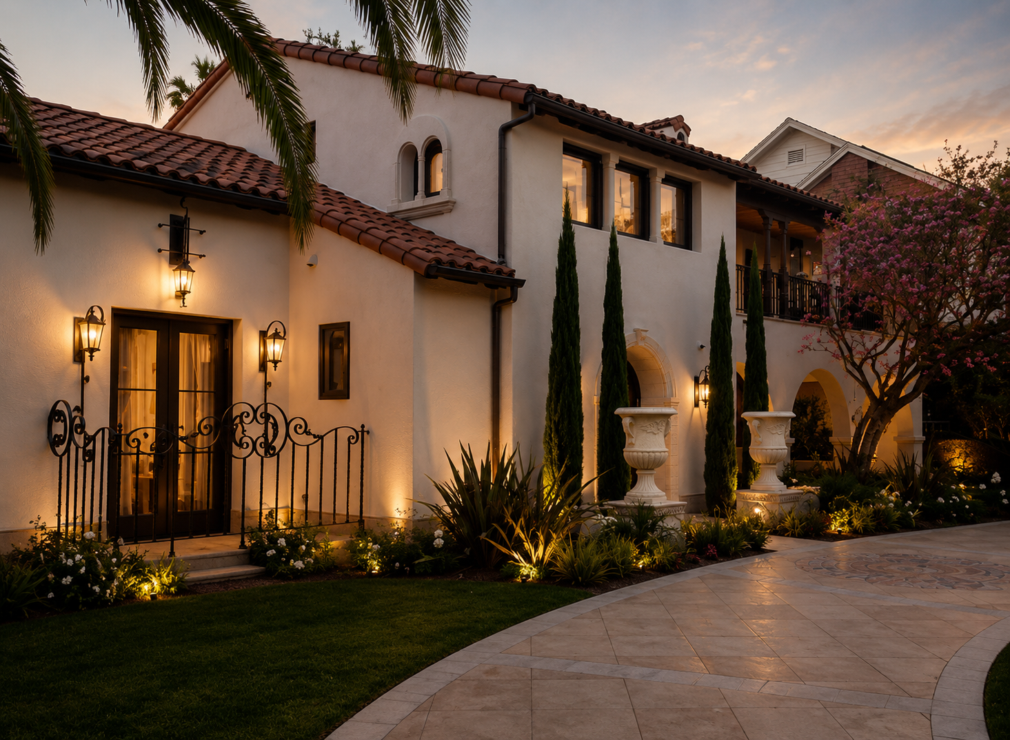 Beverly Hills Roxbury Dr custom home, on-site photograph 1