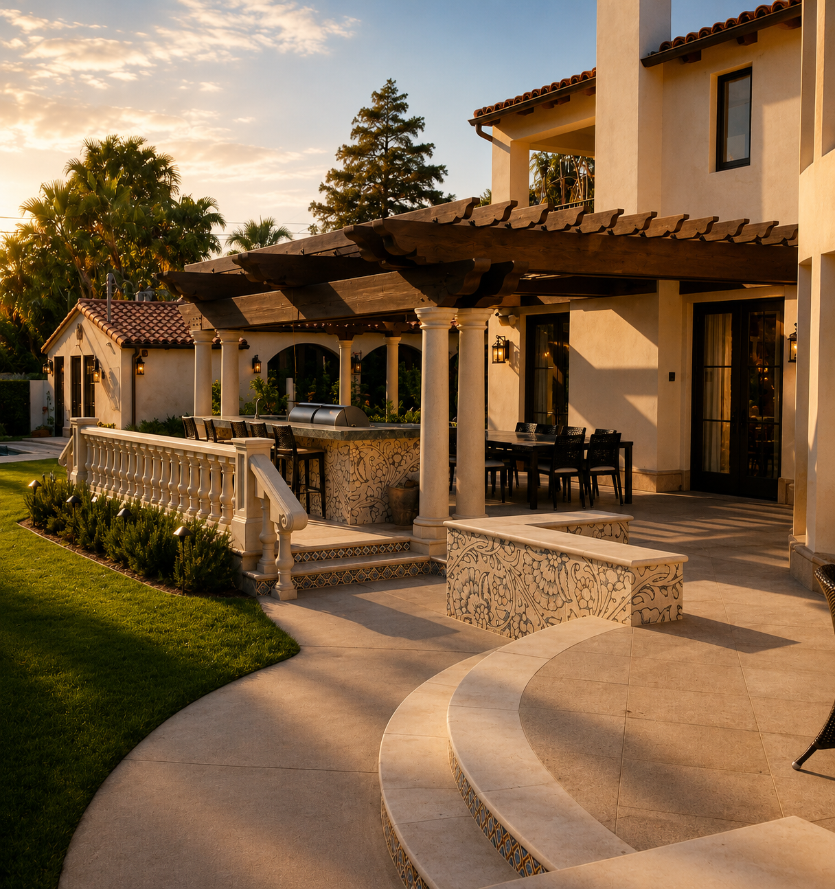 Beverly Hills Roxbury Dr custom home, on-site photograph 5