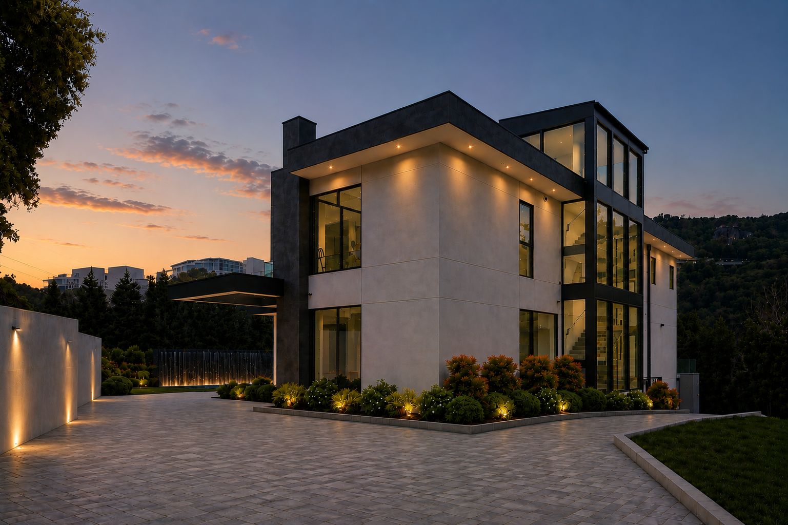 Beverly Hills custom residence on Acanto PL by HR Development Inc.